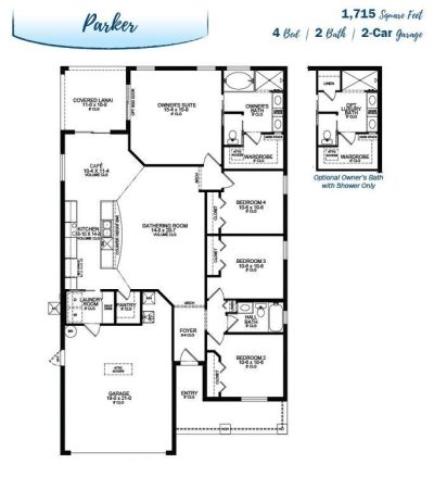 999 F Plan The Landings at Eagle Lake SQFT 1715