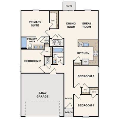 999 F Plan Cross Creek Estates SQFT 1398