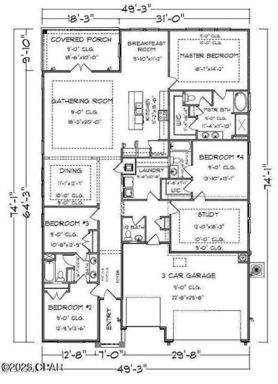 999 F Plan Titus Park SQFT 2785