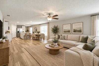 Airy Coastal Open Plan Living Space Somerset Seabrook