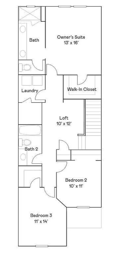 999 F Plan 2nd Epperson North Townhomes SQFT 1775