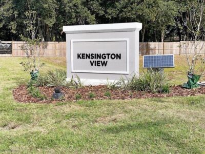 A Kensington View Community Entrance