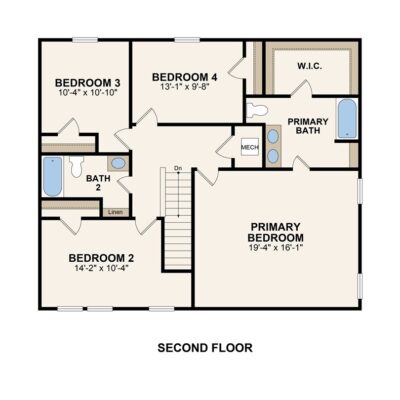 Crockett Reserve 2nd floor 01 SQFT 2217 Floor Plan 2nd