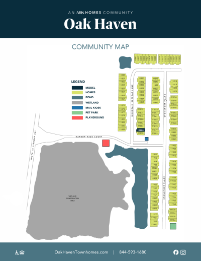 Leasing Packet Community Map Oak Haven