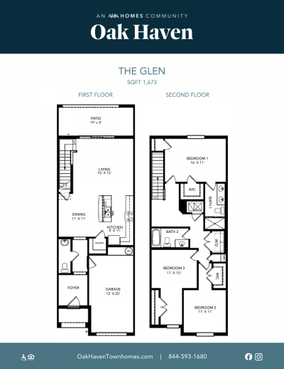 Leasing Packet Floorplan The Glen Oak Haven