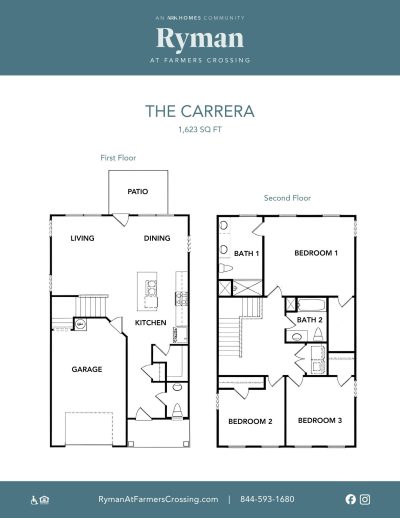 Floorplans The Carrera SQFT 1623 Lease Up Packet Ryman at Farmers Crossing