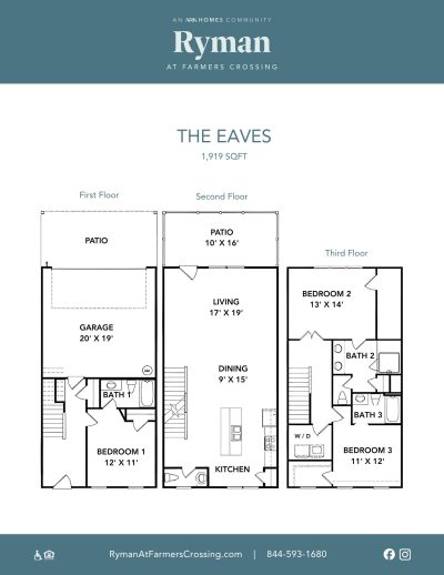Floorplans The Eaves SQFT 1919 Lease Up Packet Ryman at Farmers Crossing