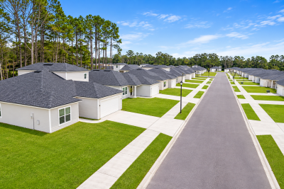 Modern Suburban Neighborhood Street Homes For Rent Florida