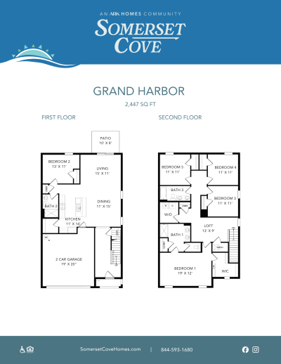 Floorplan Grand Harbor SQFT 2447 Lease Up Packet Somerset Cove