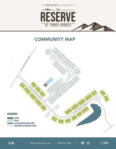 Reseve at Three Ridges Community Map