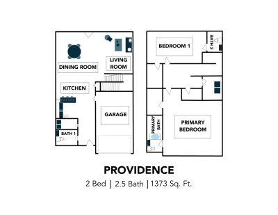 999 F Plan Providence The Cottages of Riley SQFT 1373 K Itchen Bar