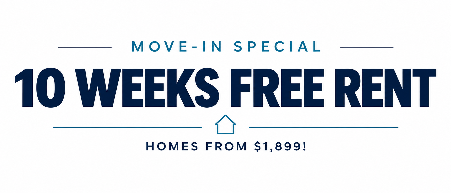 $1,899 + 10 Weeks Free. Limited time only