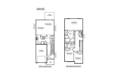 ARK Waterside Rice Hope Savannah GA Floorplan Davis SQFT 1524