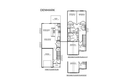 ARK Waterside Rice Hope Savannah GA Floorplan Denmark SQFT 1474