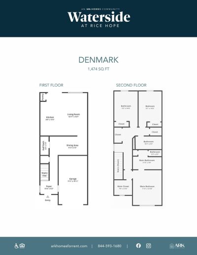 Waterside Community Floorplan SQFT 1474